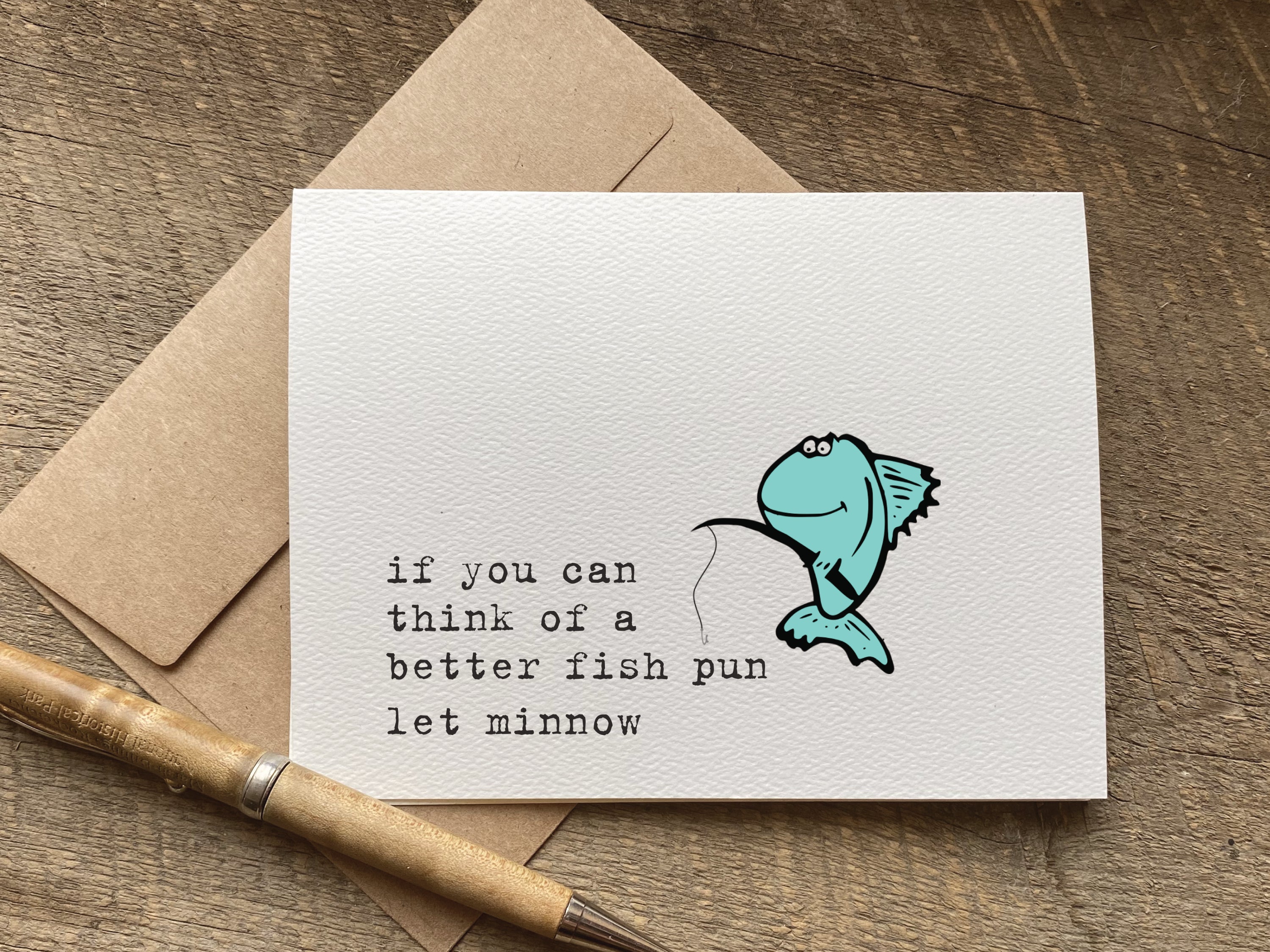 if you can think of a better fish pun / greeting card / fishing gift / birthday card – Quirky Card Company if you can think of a better fish pun / greeting card / fishing gift / birthday card – Quirky Card Company