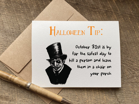 halloween tip / halloween card