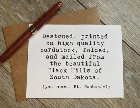 water into wine / greeting card