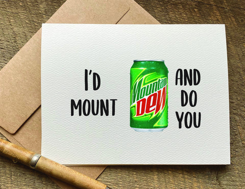 I'd mount and do you funny adult Valentine's Day card