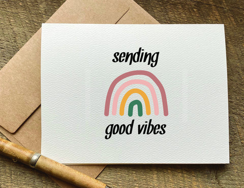 sending good vibes / get well card