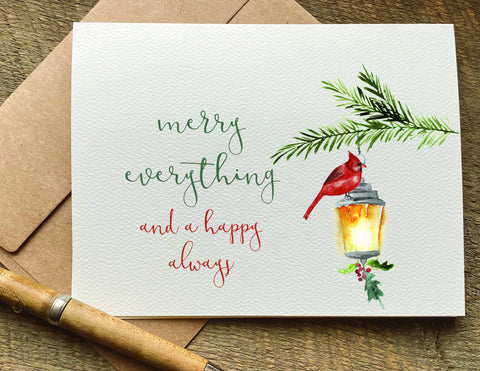 merry everything and a happy always / christmas card