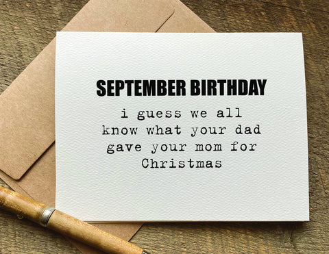 september birthday / birthday card