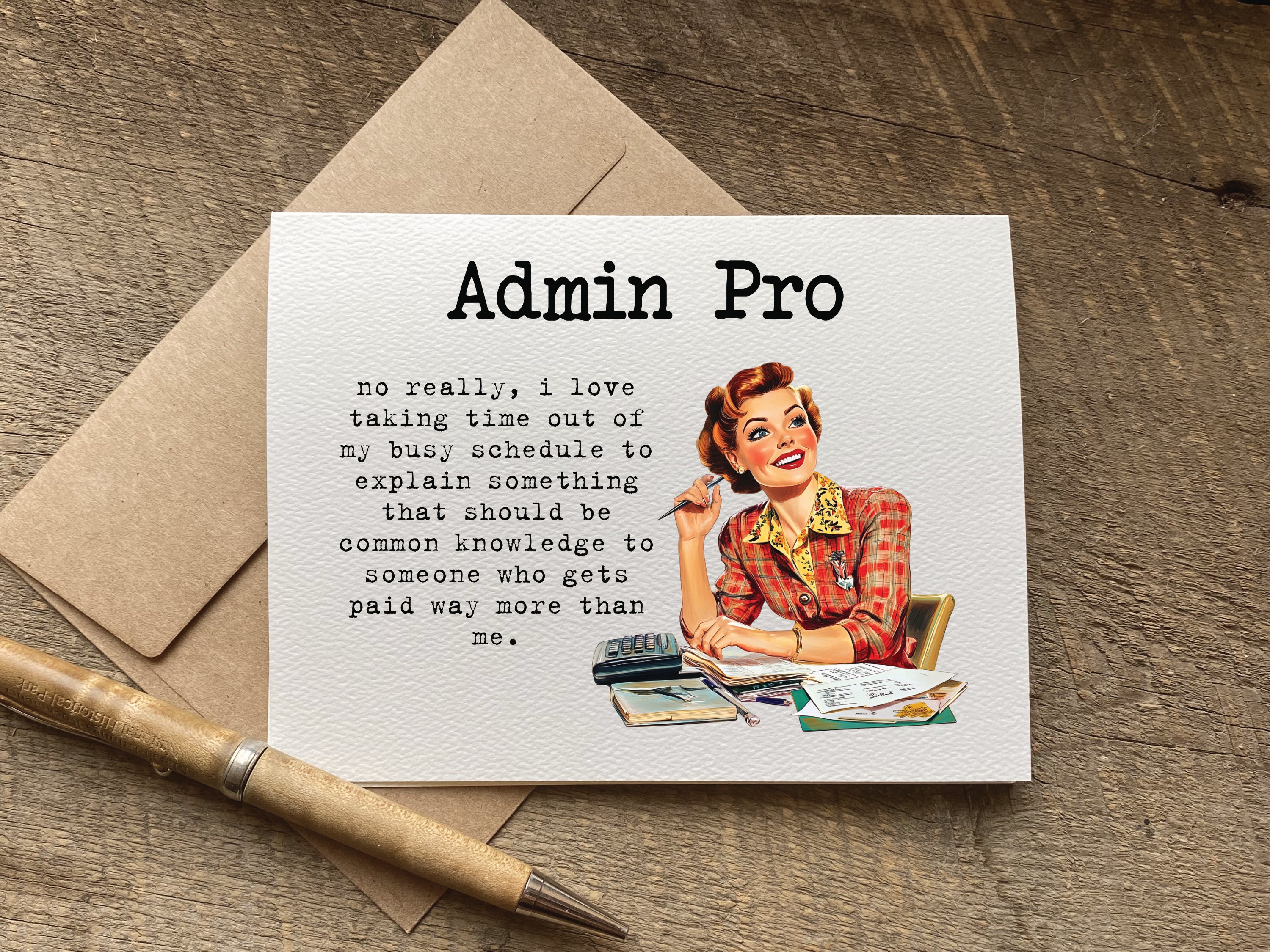 admin pro / administrative professionals day card / secretary's day ...