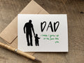 sweet fathers day card from child or toddler that says: dad i hope i grow up to be just like you