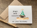 pugs and kisses on your birthday dog birthday card