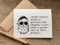 santa should totally publish the naughty list funny christmas card