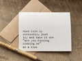 when life is stressful, just try and take it one “are you fucking kidding me” at a time - funny encouragement greeting card