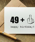 49 plus one funny 50th birthday card
