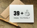 39 plus one funny birthday card