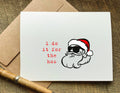 i do it for the hos funny santa christmas card