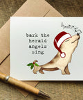bark the herald dog christmas card
