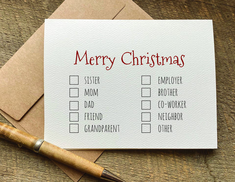 generic christmas card funny