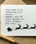 when what to my wondering eyes should appear funny christmas card