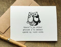 there's no other person I'd rather spend my life with cute Valentine's Day card with otters